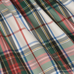 Ralph Lauren-Baby Girls Ivory & Green Tartan Dress | Childrensalon Outlet