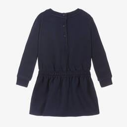 Ralph Lauren-فستان قطن جيرسي لون كحلي للمولودات | Childrensalon Outlet