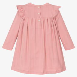 Ralph Lauren-Baby Girls Pink Cotton Jersey Dress | Childrensalon Outlet