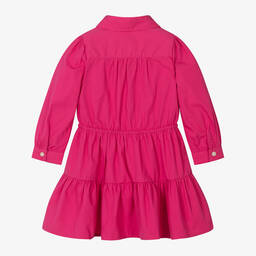 Ralph Lauren-Розовое хлопковое платье-рубашка для малышек | Childrensalon Outlet