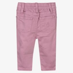 Polo Ralph Lauren-بنطلون جينز قطن دنيم أطفال بناتي لون أرجواني | Childrensalon Outlet