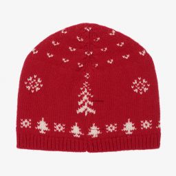 Ralph Lauren-Baby Girls Red Beanie Hat | Childrensalon Outlet