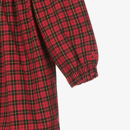 رالف لورين-أوفرول رومبر قطن بوبلين كاروهات لون أحمر | Childrensalon Outlet