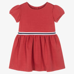 Ralph Lauren-Красное платье из хлопкового джерси | Childrensalon Outlet