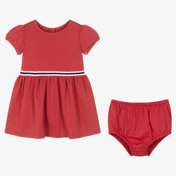 Ralph Lauren-Красное платье из хлопкового джерси | Childrensalon Outlet