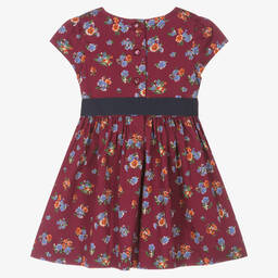 Ralph Lauren-Красное хлопковое платье в цветочек | Childrensalon Outlet