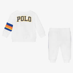 Ralph Lauren-Baby Girls White Tracksuit | Childrensalon Outlet