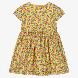 رالف لورين-طقم فستان قطن لون أصفر للمولودات | Childrensalon Outlet