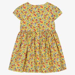 رالف لورين-طقم فستان قطن لون أصفر للمولودات | Childrensalon Outlet