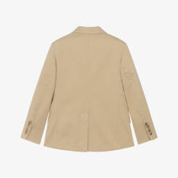 Ralph Lauren-Beige Cotton Tailored Boys Jacket | Childrensalon Outlet