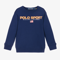 Поло Ralph Lauren-Синяя толстовка для девочек | Childrensalon Outlet