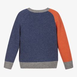 Поло Ralph Lauren-Синий свитер из шерсти и кашемира | Childrensalon Outlet