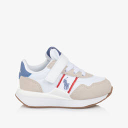 Ralph Lauren-Boys Beige Sporty Comfort Sneakers | Childrensalon Outlet