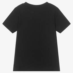 Polo رالف لورين-تيشيرت قطن لون أسود للأولاد | Childrensalon Outlet