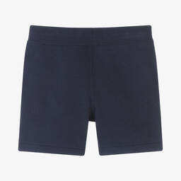 Polo Ralph Lauren-Boys Blue Cotton Big Pony Logo Shorts | Childrensalon Outlet