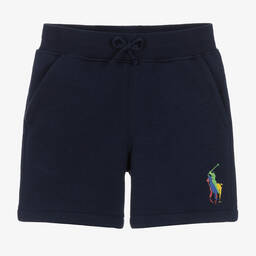 Ralph Lauren-Синие шорты из хлопкового джерси для мальчиков | Childrensalon Outlet