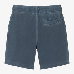 Ralph Lauren-Boys Blue Cotton Jersey Shorts | Childrensalon Outlet