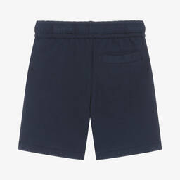 Polo Ralph Lauren-Boys Blue Cotton Logo Shorts | Childrensalon Outlet