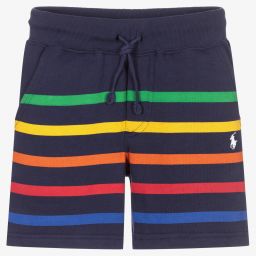 Polo Ralph Lauren-Boys Blue Cotton Shorts | Childrensalon Outlet
