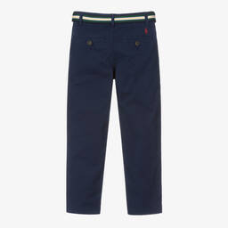 Ralph Lauren-Синие брюки чинос из хлопкового твила | Childrensalon Outlet