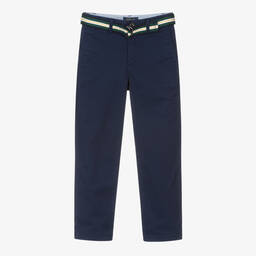 Ralph Lauren-Синие брюки чинос из хлопкового твила | Childrensalon Outlet