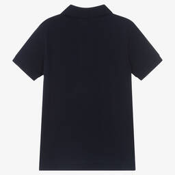 Polo Ralph Lauren-Boys Blue Cotton Yacht Club Logo Polo Shirt | Childrensalon Outlet