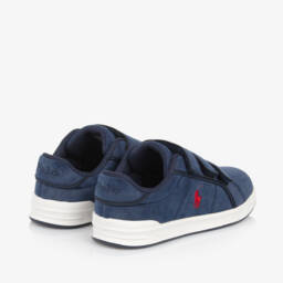 Ralph Lauren-حذاء رياضي بشريط لاصق لون كحلي للأولاد | Childrensalon Outlet