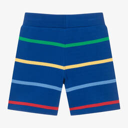 Ralph Lauren-Boys Blue Striped Cotton Shorts | Childrensalon Outlet