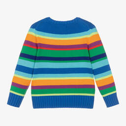 Ralph Lauren-Синий вязаный свитер в полоску | Childrensalon Outlet