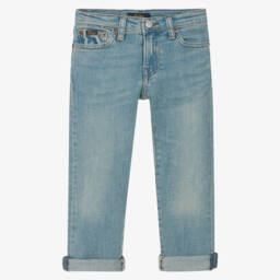 Ralph Lauren-Boys Blue Tailored Stretch Jeans | Childrensalon Outlet