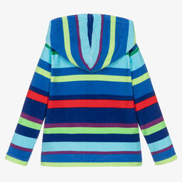 Ralph Lauren-توب هودي قطن منشفة لون أزرق للأولاد | Childrensalon Outlet