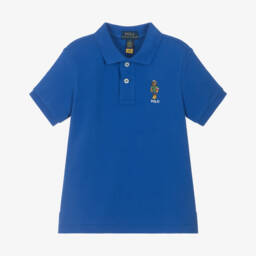 Ralph Lauren-Boys Classic Blue Piqué Polo | Childrensalon Outlet