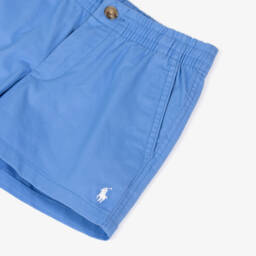 Ralph Lauren-Boys Classic Blue Twill Shorts | Childrensalon Outlet