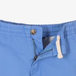 Ralph Lauren-Boys Classic Blue Twill Shorts | Childrensalon Outlet