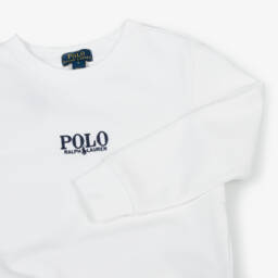 Ralph Lauren-Boys Classic Ivory Cotton Pullover | Childrensalon Outlet
