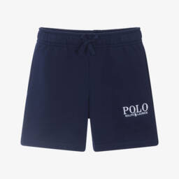 Ralph Lauren-Boys Classic Navy Drawstring Shorts | Childrensalon Outlet