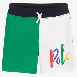 Polo Ralph Lauren-Boys Colour Block Logo Shorts | Childrensalon Outlet