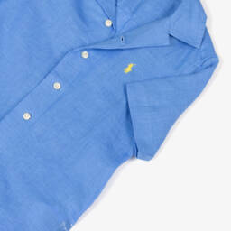 Ralph Lauren-قميص كتان أزرق أنيق للأولاد | Childrensalon Outlet