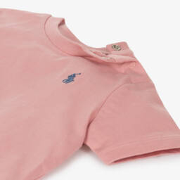 Ralph Lauren-تيشيرت قطن لون زهري للمواليد | Childrensalon Outlet