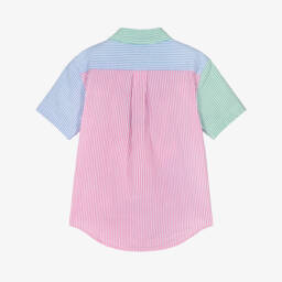 Ralph Lauren-Рубашка из хлопкового сеерсакера в полоску для мальчиков | Childrensalon Outlet