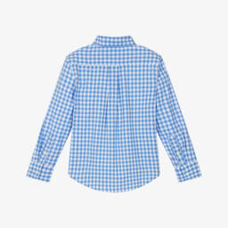 Ralph Lauren-Рубашка в клетку для мальчиков синяя | Childrensalon Outlet