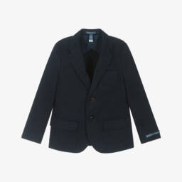Ralph Lauren-Boys Elegant Cotton Navy Jacket | Childrensalon Outlet