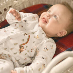 Ralph Lauren-Boys Festive White Cotton Set | Childrensalon Outlet