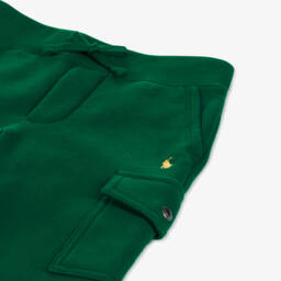 Ralph Lauren-بنطلون رياضي قطن لون أخضر للأولاد | Childrensalon Outlet