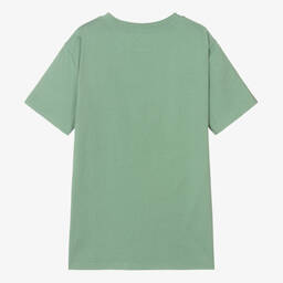 Ralph Lauren-Boys Green Cotton Big Pony Logo T-Shirt | Childrensalon Outlet