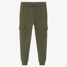 Ralph Lauren-جوغرز كارغو قطن لون أخضر للأولاد | Childrensalon Outlet