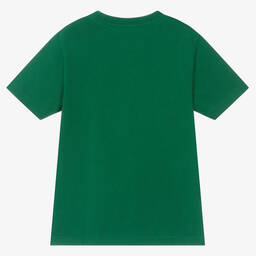 Ralph Lauren-Boys Green Cotton T-Shirt | Childrensalon Outlet
