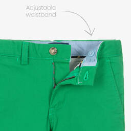 رالف لورين-بنطلون تشينو قطن تويل لون أخضر للأولاد | Childrensalon Outlet