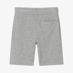 Ralph Lauren-Boys Grey Cotton Logo Shorts | Childrensalon Outlet