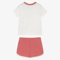 رالف لورين-طقم شورت جيرسي عاجي وأحمر للأولاد | Childrensalon Outlet